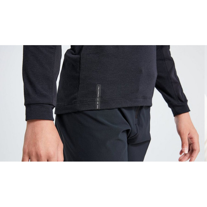 Tricou Ciclism SPECIALIZED Youth Trail L/S Black