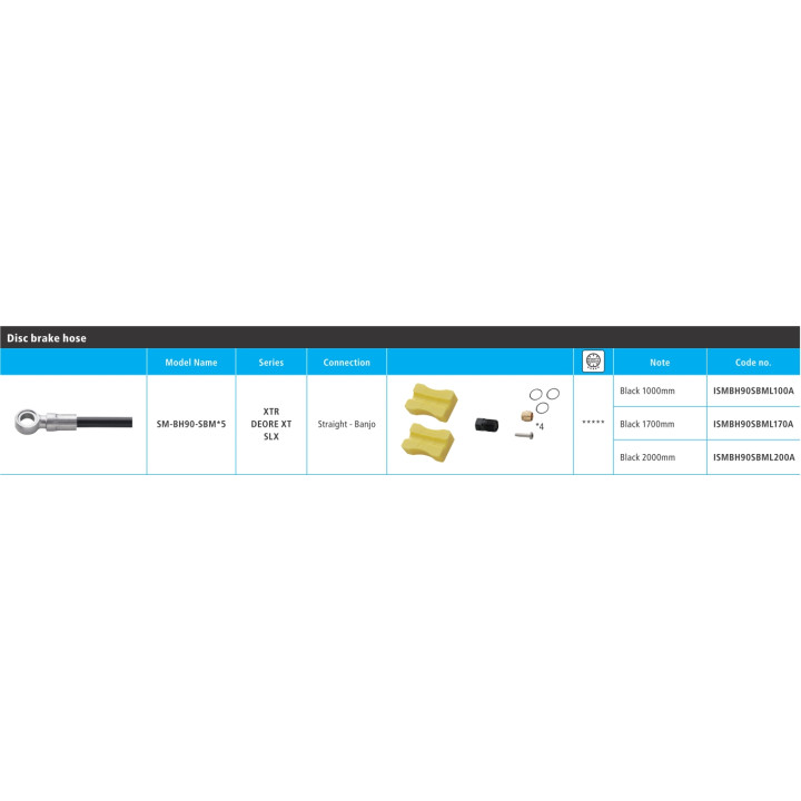 Furtun Shimano XTR M9000/M9020 SM-BH90-SBM 2000mm