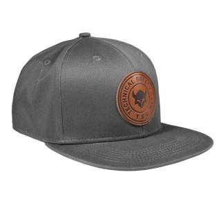 Șapca TSG Snapback Leather Label Grey