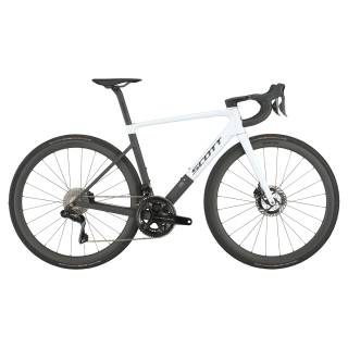 BICICLETA SCOTT ADDICT RC PRO CUMULUS WHITE/CARBON BLACK