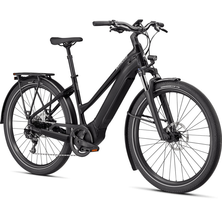 Bicicleta SPECIALIZED Turbo Vado 4.0 Step-Through - Cast Black/Silver Reflective