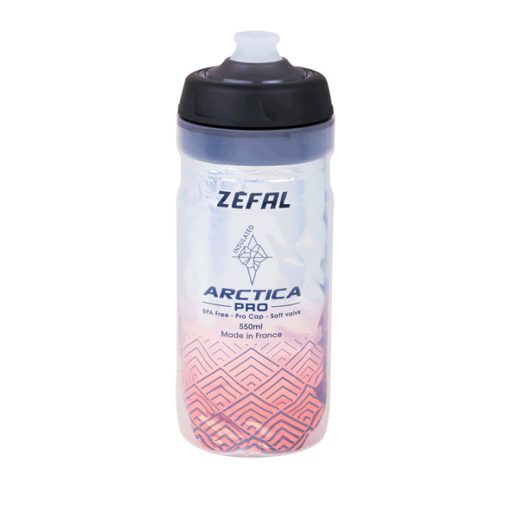 Bidon ZEFAL Arctica Pro 55 Pro-Cap 550ml Silver/Red