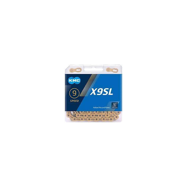 Lanț KMC X9SL auriu 1/2x11/128 116L