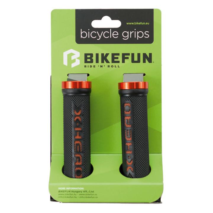 Manşon BIKEFUN X-HEAD LOCK ON 130mm negru-portocalie