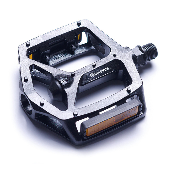 Pedale BIKEFUN JUMP aluminiu negru 9/16"