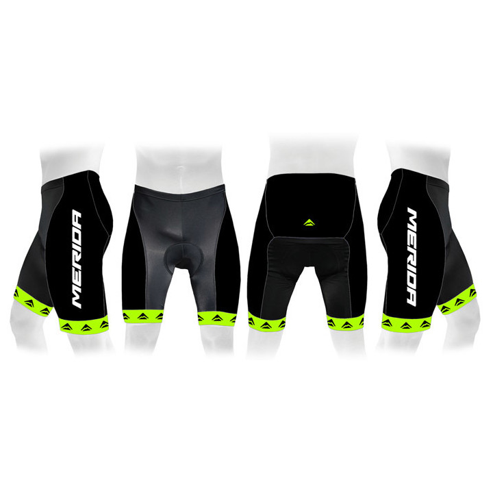 Pantaloni MERIDA 376 scurt verde/negru fără bretele