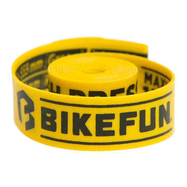 Bandă-fond jantă 27,5" BIKEFUN SAFETAPE galben
