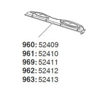Mérőléc THULE WINGBAR 962 pentru crossbar