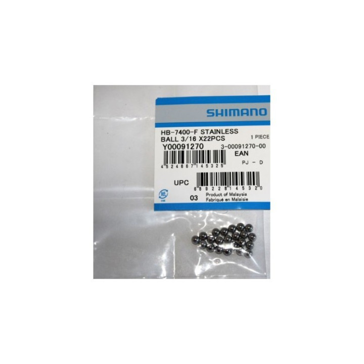 Bile Shimano HB-7400-F Oțel Inoxidabil 3/16 22 buc