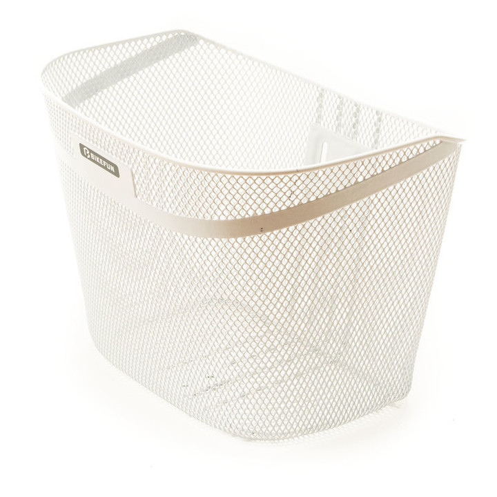 Coș BIKEFUN BASIC față alb 24×27×35 cm - 5 kg