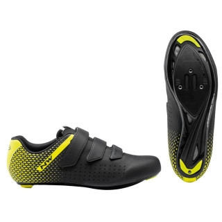 Cipő NORTHWAVE ROAD CORE 2 3S 42 fekete/sárga fluo 