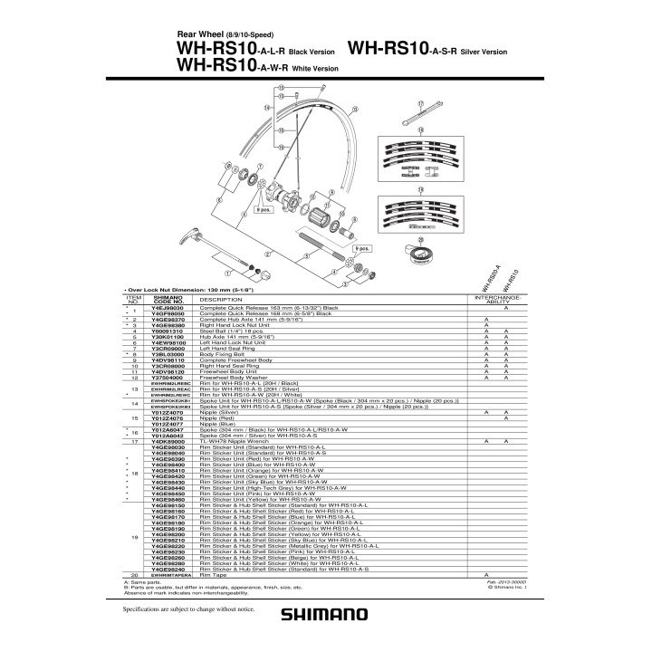 Spita Shimano WH-RS10-A-L 304MM Negru