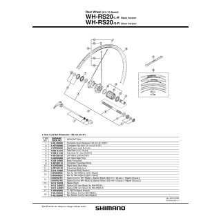 Spita Shimano WH-RS20-R 302MM Argintiu