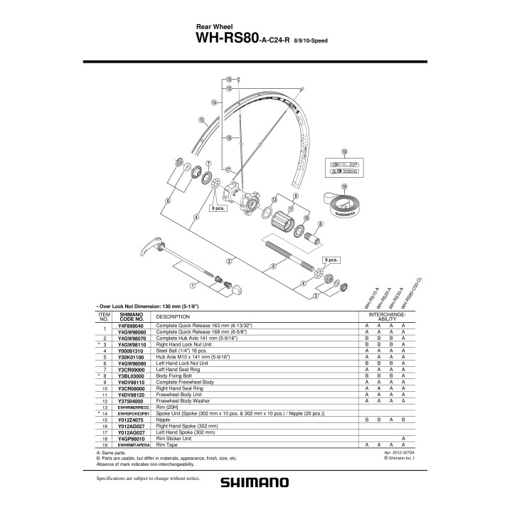 Spita Shimano WH-RS80-A-C24-R 302mm dreapta