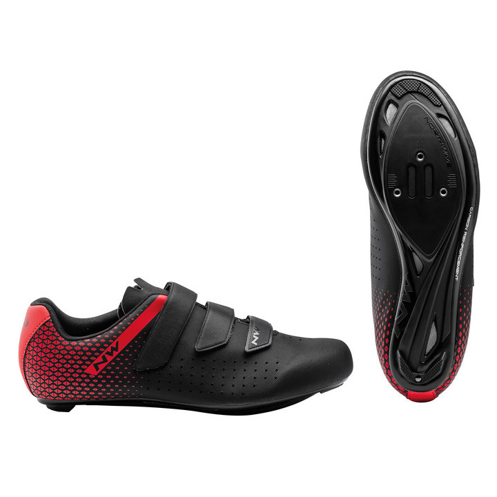CIPŐ NORTHWAVE ROAD CORE 2 47 FEKETE/PIROS