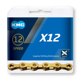 Lanț KMC X12-1 GOLD 12 viteze 126L