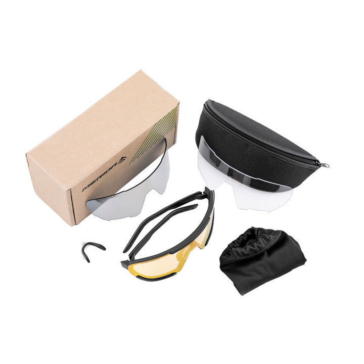 Ochelari MERIDA PRO RACE negru - Lentile interschimbabile