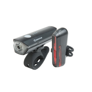 Lumini BIKEFUN STONE 550 USB Set – Față + Spate