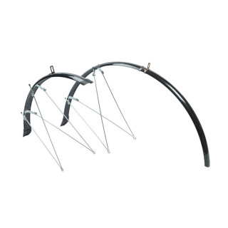 Aripi BIKEFUN ROAD 36mm 700C aluplastic negru