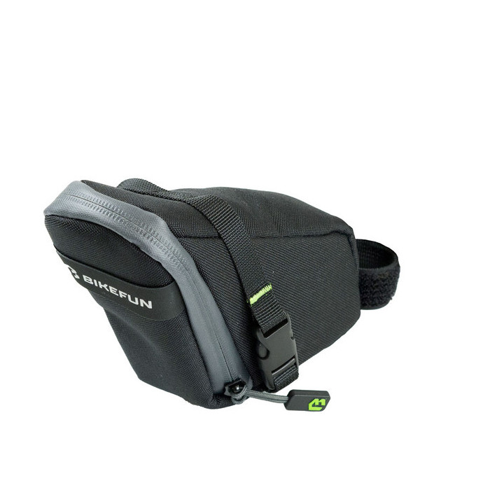 Geantă șa BIKEFUN ZIPPER M – 600D rPET hidrofobizat