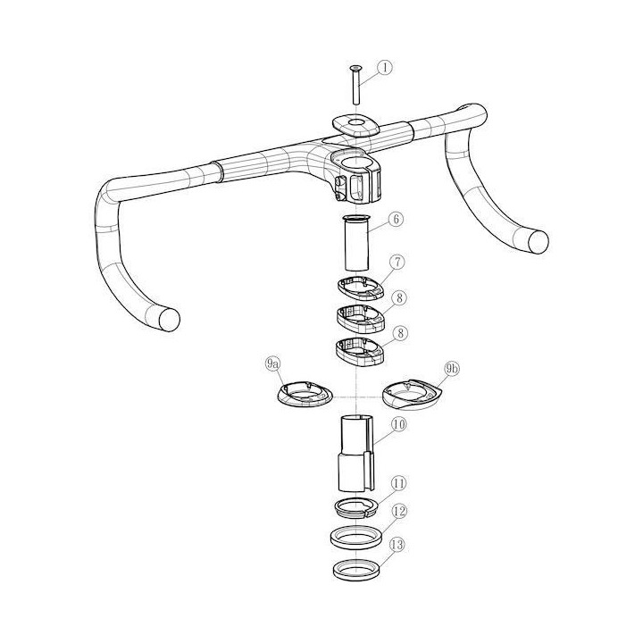 Spacer Kit Merida Team SL 1P - Componente Ghidon