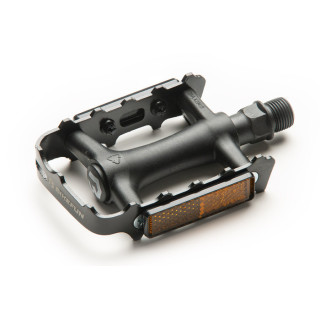 Pedale BIKEFUN RANGER MTB negru/argintiu - 9/16"