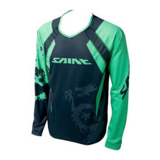 Tricou Shimano Saint Mânecă Lungă Negru Verde