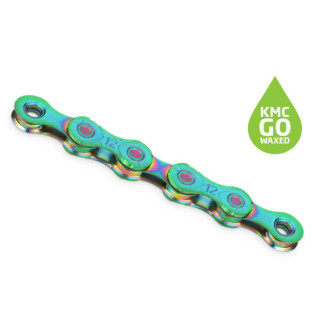Lanț KMC X12 WAX 12 vit. Aurora Green