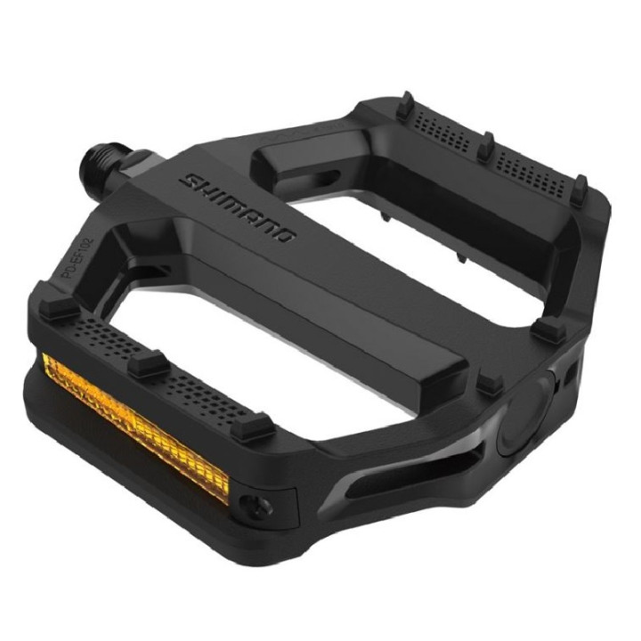 Pedale Shimano PD-EF102 cu catadioptrii Black