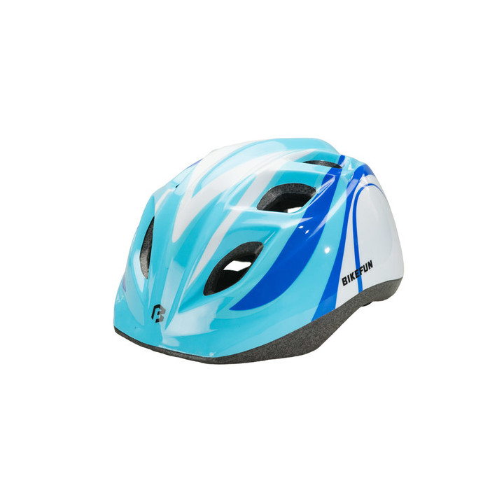Cască BIKEFUN JUNIOR roșu/alb - HB8-RW