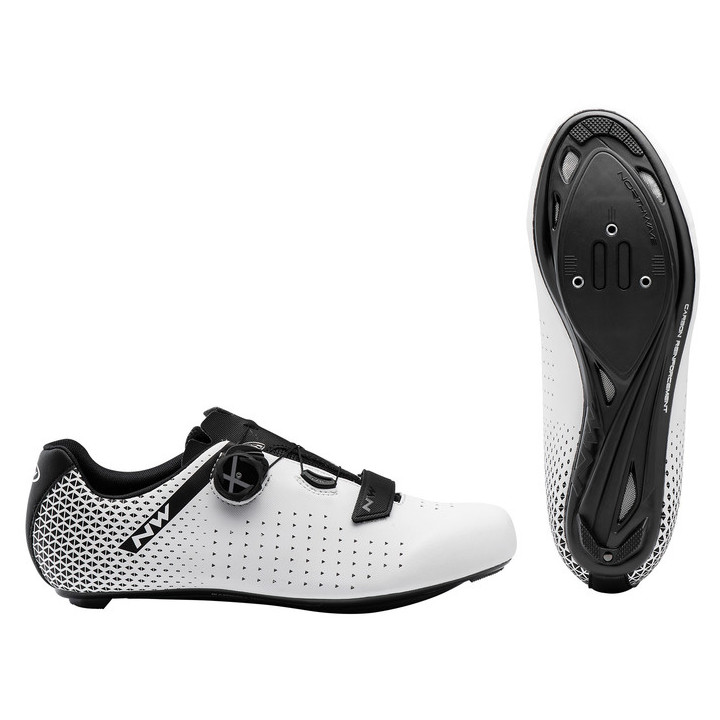 CIPŐ NORTHWAVE ROAD CORE PLUS 2 47 FEHÉR/FEKETE