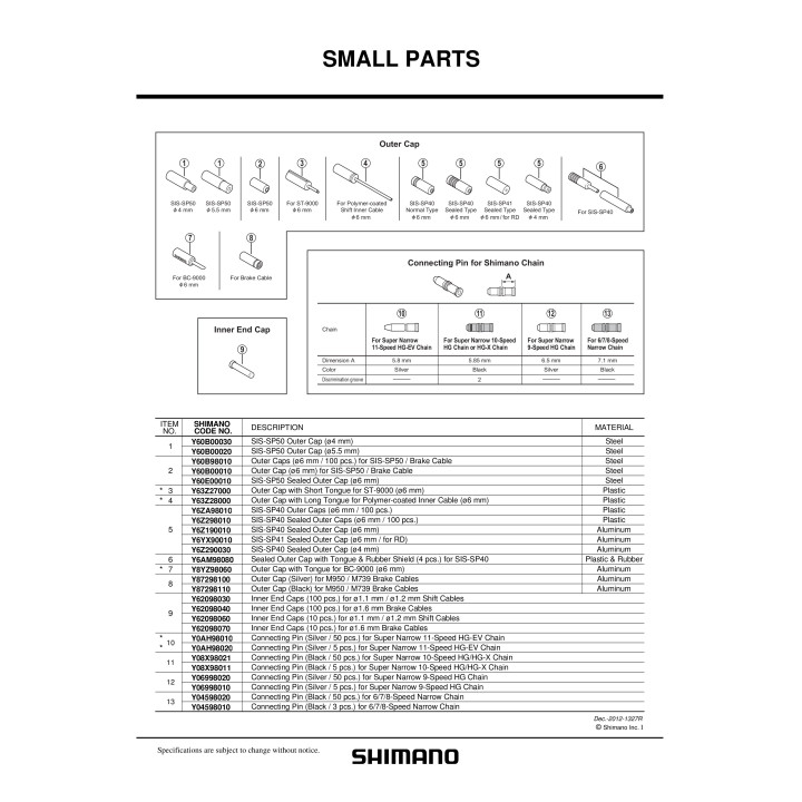 Nit Conectare Lanț Shimano CN9000 11V - 3 Buc.