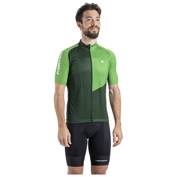 Tricou ciclism MERIDA RAZOR 255 verde fermoar lung