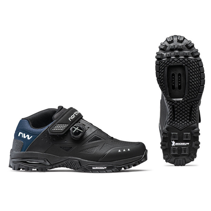 Pantofi NORTHWAVE ALL TER. ENDURO MID 2 VERDE/NEGRU