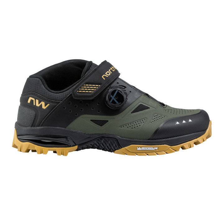 Pantofi NORTHWAVE ALL TER. ENDURO MID 2 VERDE/NEGRU