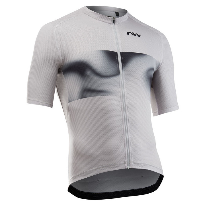 Tricou Ciclism Northwave Force Evo Scurt Grigheață
