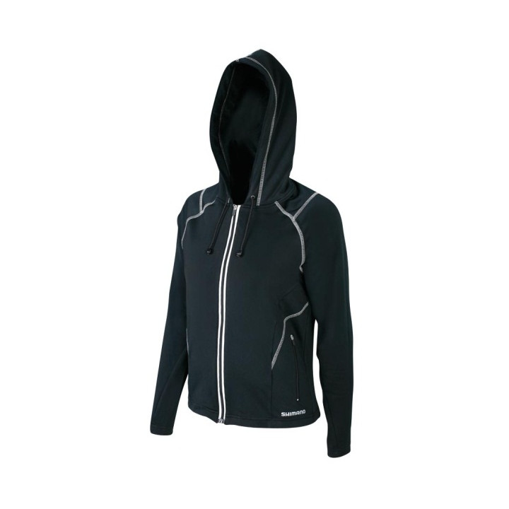 Jacheta Shimano Indoor Femei cu Glugă Negru
