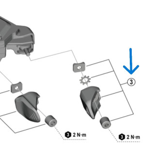 Levier Y Shimano SW-M9250-R/IR Original