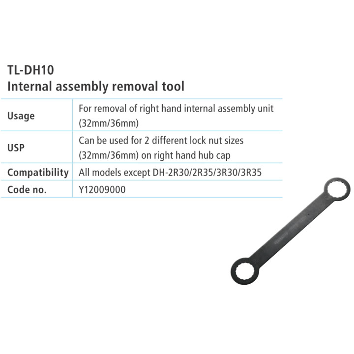 Cheie Fixă Shimano TL-DH10 Butuc Dinam