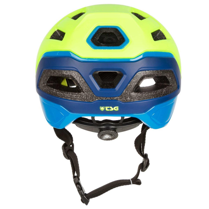 Casca TSG Scope Graphic Design Acid Yellow/Blue MTB
