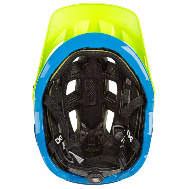 Casca TSG Scope Graphic Design Acid Yellow/Blue MTB