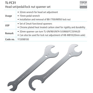 TL-FC31 Set 2 Chei Shimano Bottom Bracket