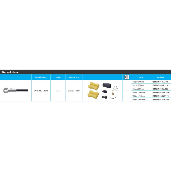 Furtun Shimano ZEE SM-BH90-SBS 1000mm Negru