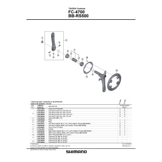 Foaia Shimano FC-4700 50T-MK 50-34T