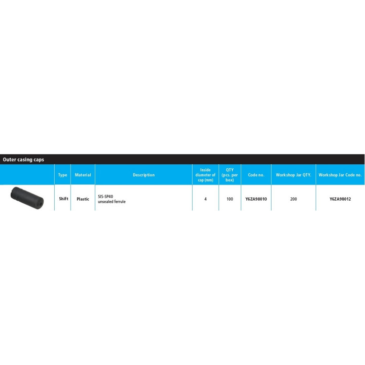 Capete Cămașă Schimbător Shimano SIS-SP40 6mm 200 buc