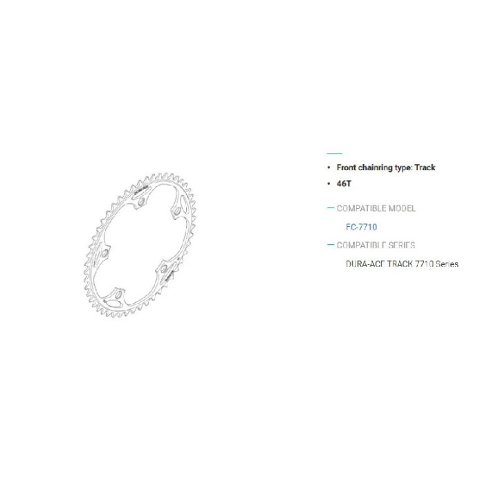 Foaia Shimano FC-7710 46T 1/2" x 3/32"