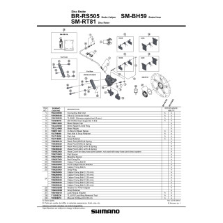 Șurub fixare etrier Shimano BR-RS505 35mm