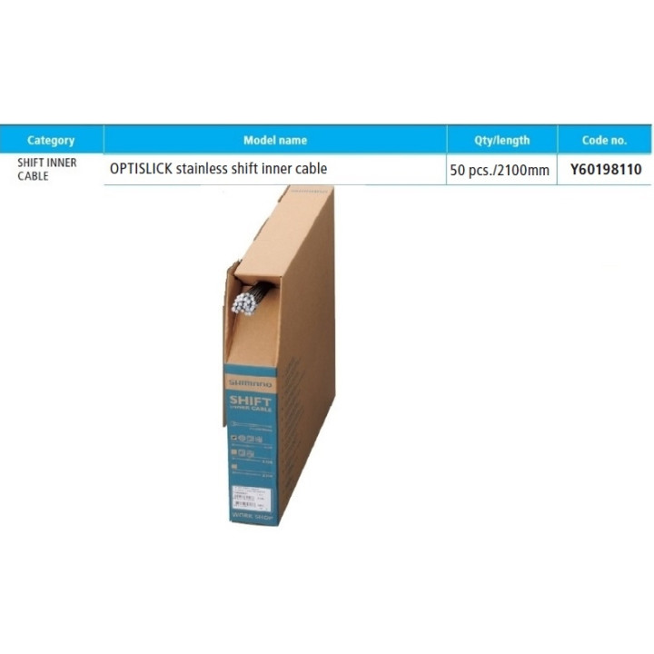 CABLU DE SCHIMBATOR SHIMANO OPTISLIK 2100MM 50 BUC.
