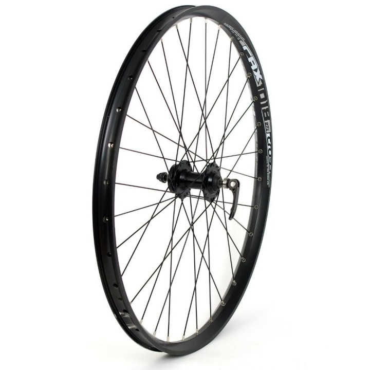 Roata Fata CROSSER X18 32H 28'' QR - Frana disc (6 suruburi) cu Butuc Promax DB602EF | capsata