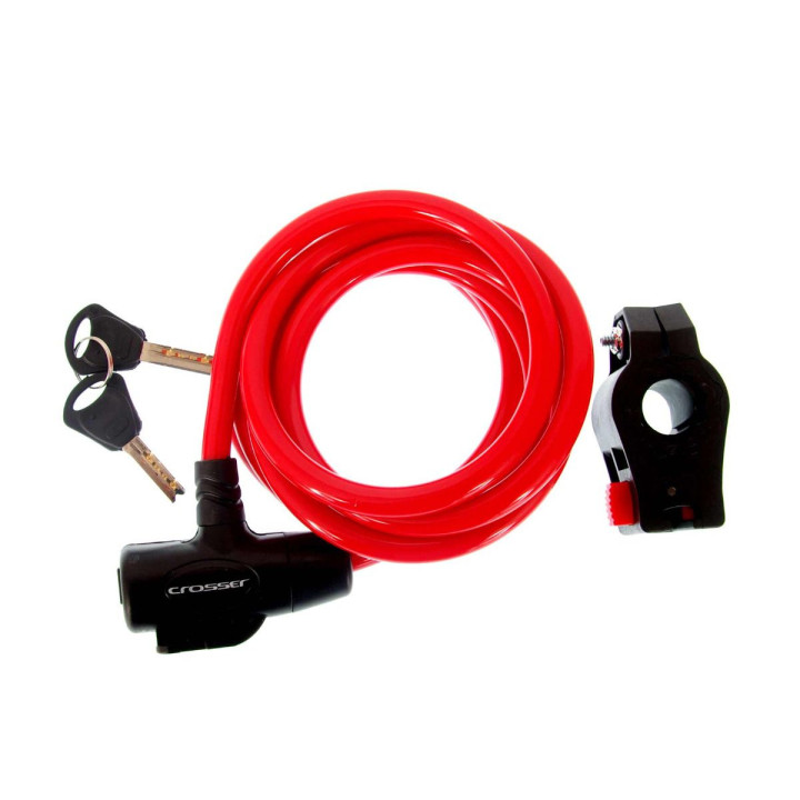Antifurt Cablu CROSSER CL-823 10mm/180cm - Orange